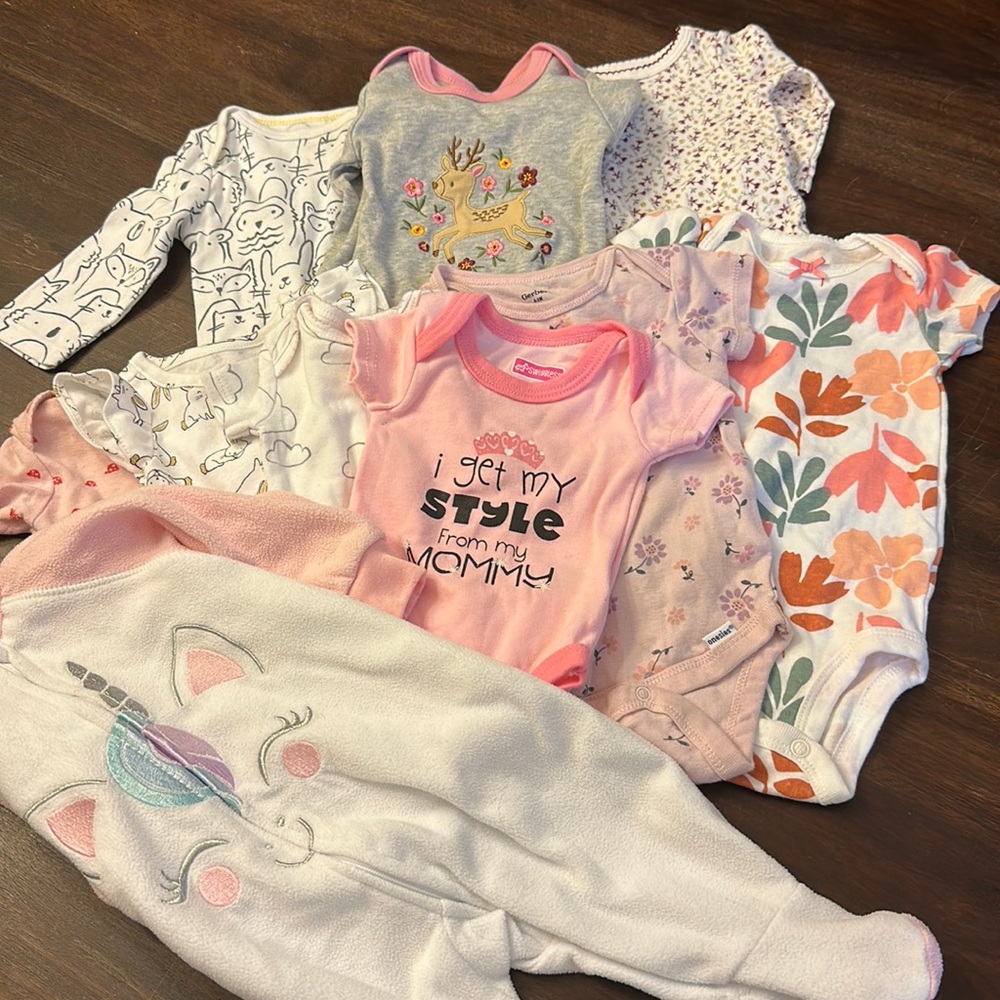 0-3 Month Girl Bundle, 10 Items, #13